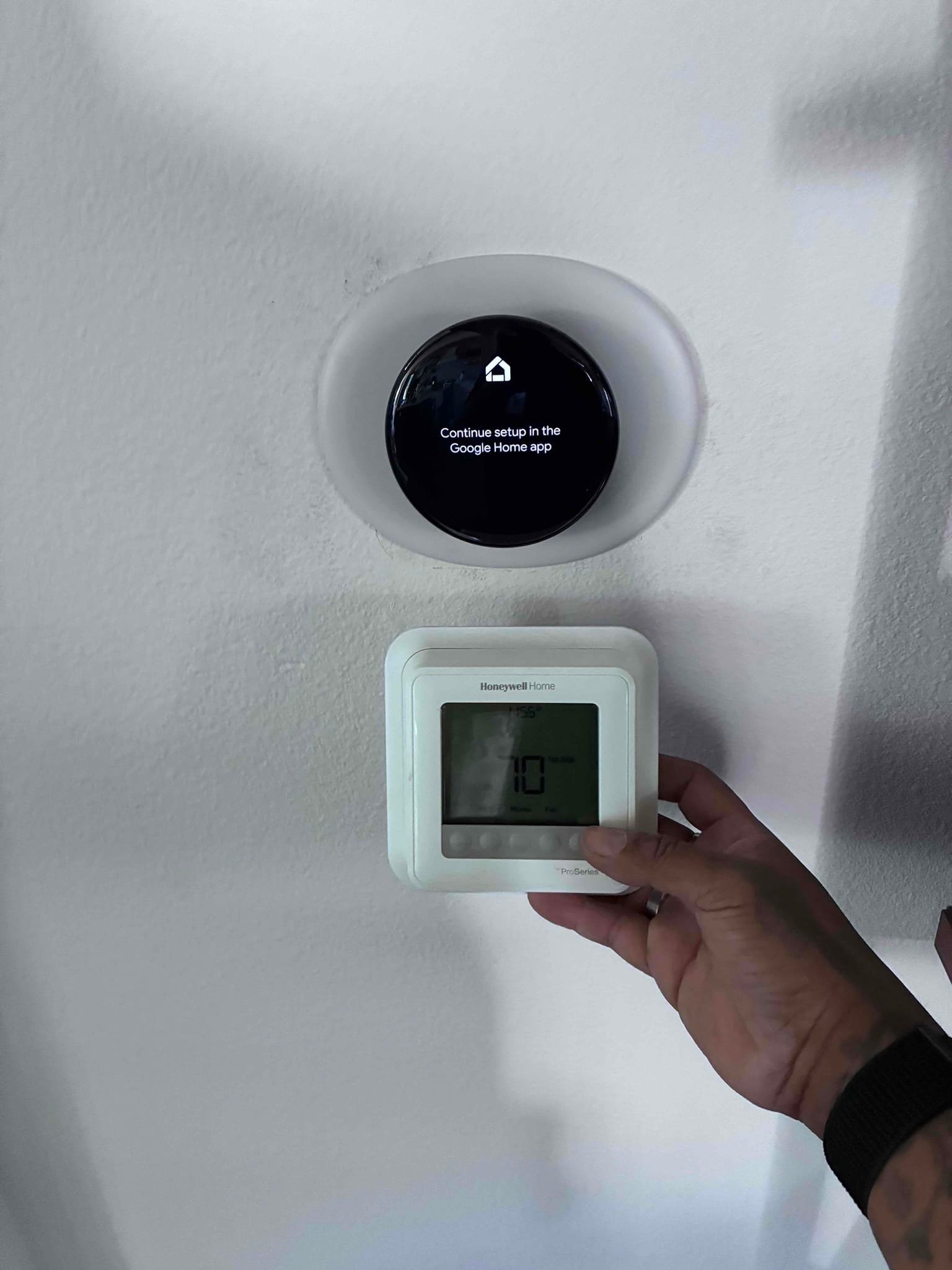 Smart thermostat and heating system setup in Northridge, CA