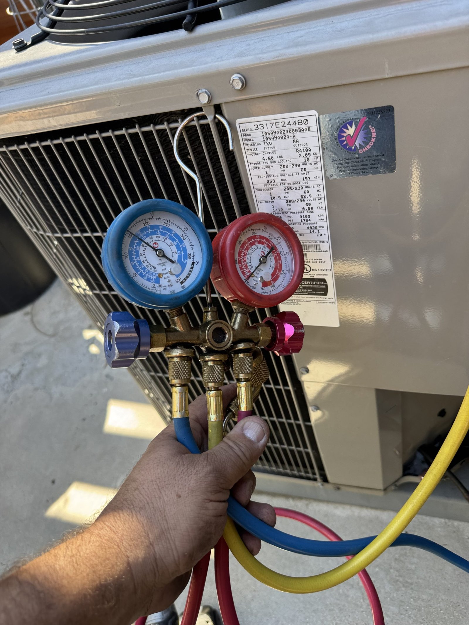 AC refrigerant pressure check and system Tune-Up in North Hollywood, CA