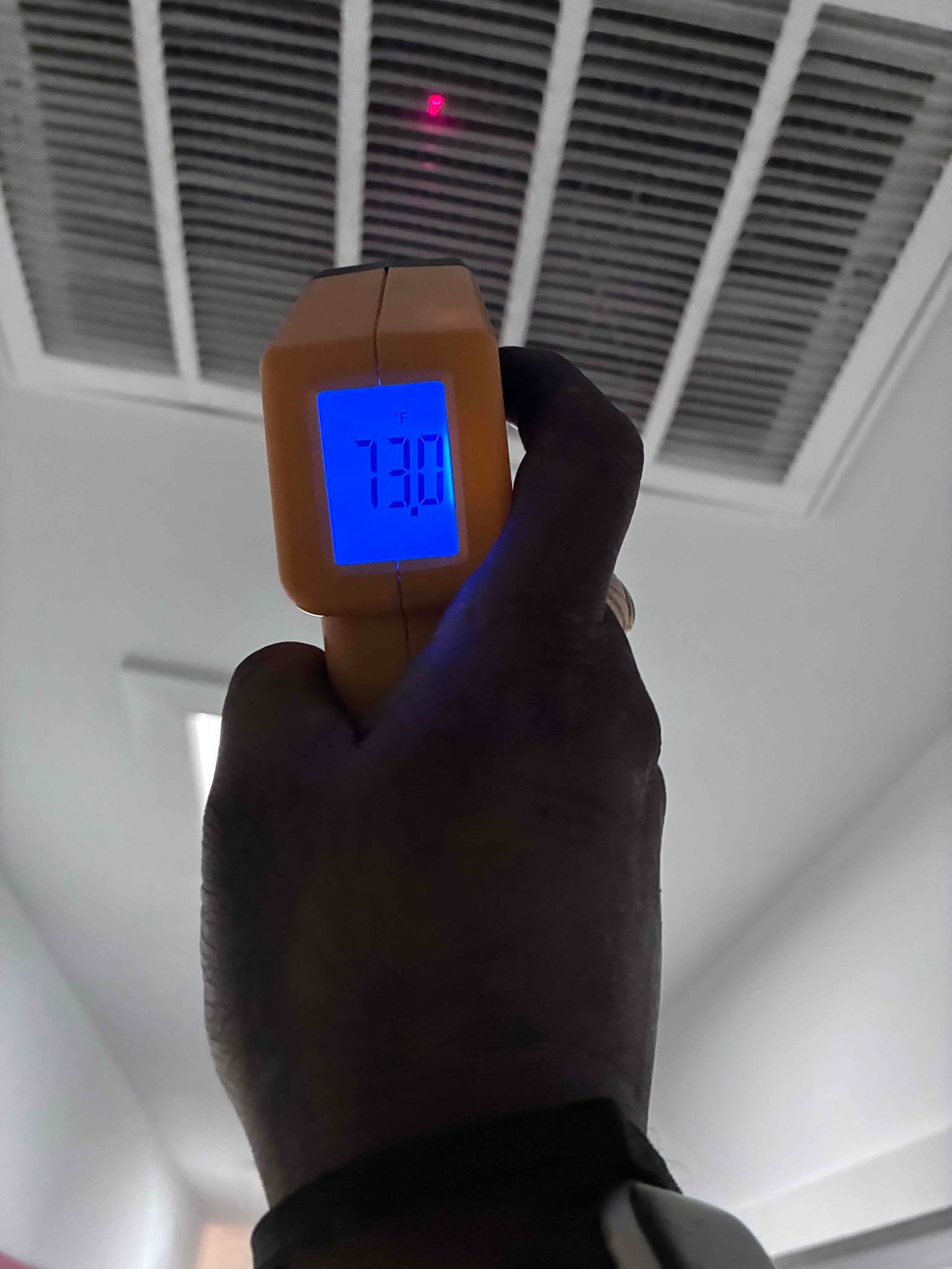 AC airflow and temperature check in Sherman Oaks, CA.