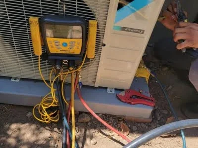 AC performance testing and HVAC system diagnostics completed in Tarzana CA