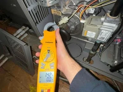 Furnace electrical inspection and heating system check completed by Affordable Heating and Air in Van Nuys CA.