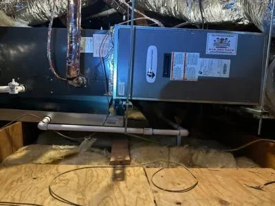 Complete HVAC system installation project completed in Reseda CA by Affordable Heating and Air.